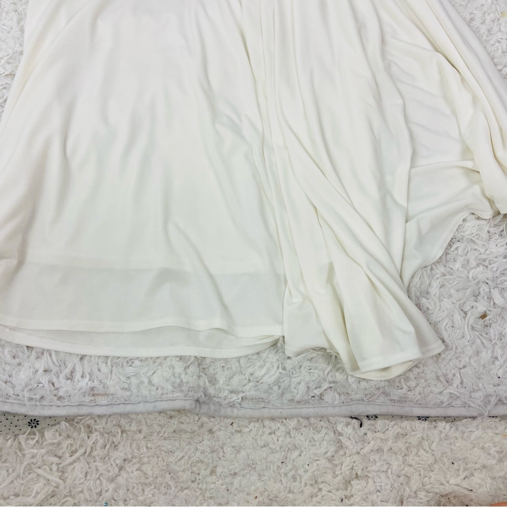 Body language One Shoulder flowy White mini Dress size medium - Picture 7 of 10